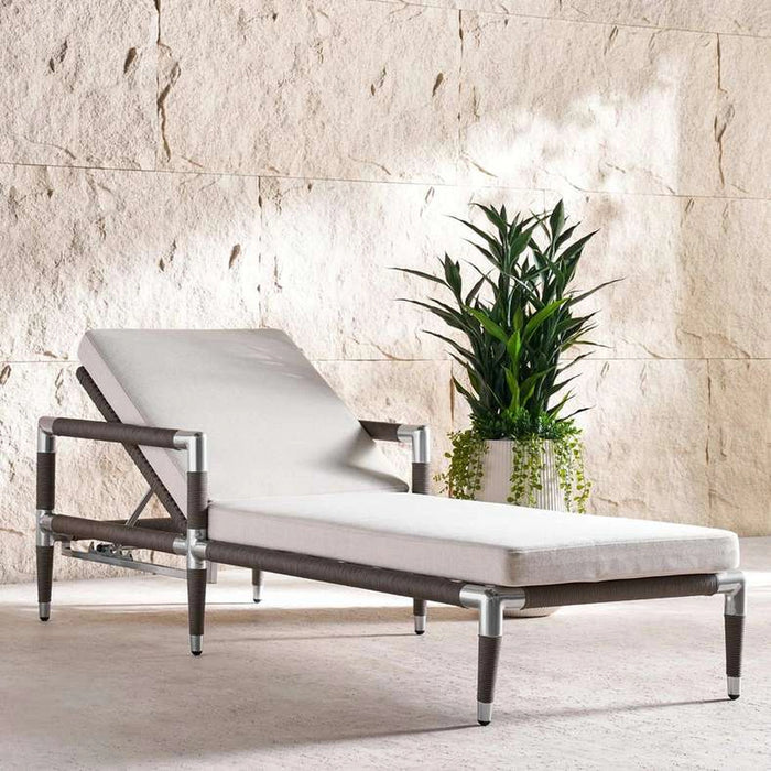 Silver Sky Outdoor Lounger - Grey