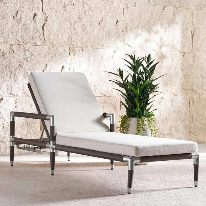 Silver Sky Outdoor Lounger - Grey