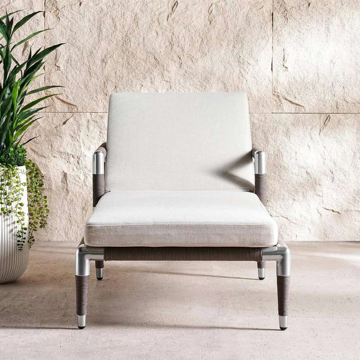 Silver Sky Outdoor Lounger - Grey