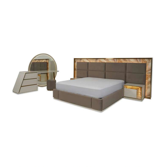 Sima 6 Pc Bedroom Set 180X200 Cm Engineered Wood - Off White