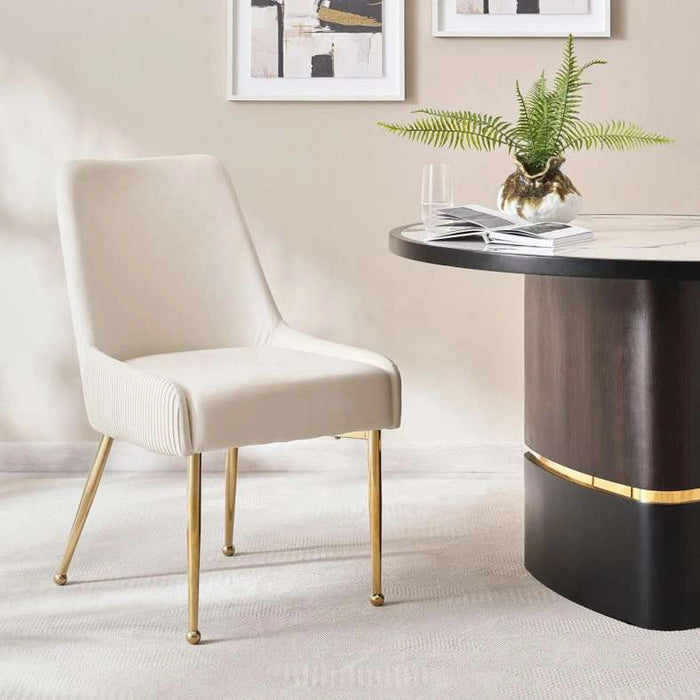 Simba New Dining Chair - Cream Gold