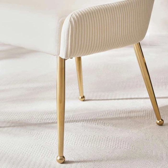 Simba New Dining Chair - Cream Gold