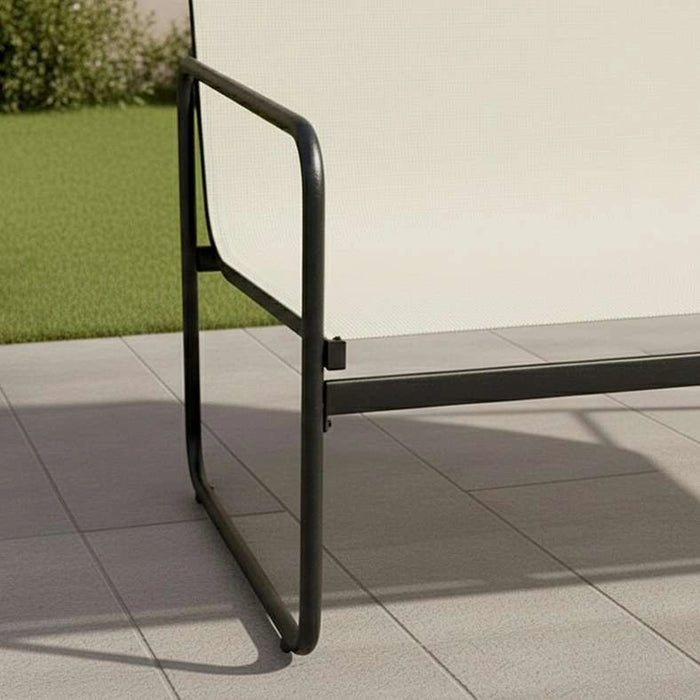 Simona Outdoor Sofa Set 2+1+1+Coffee Table- Beige And Black