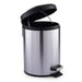 Simple Soft Close Step Bin 5L - Chrome Pan Home