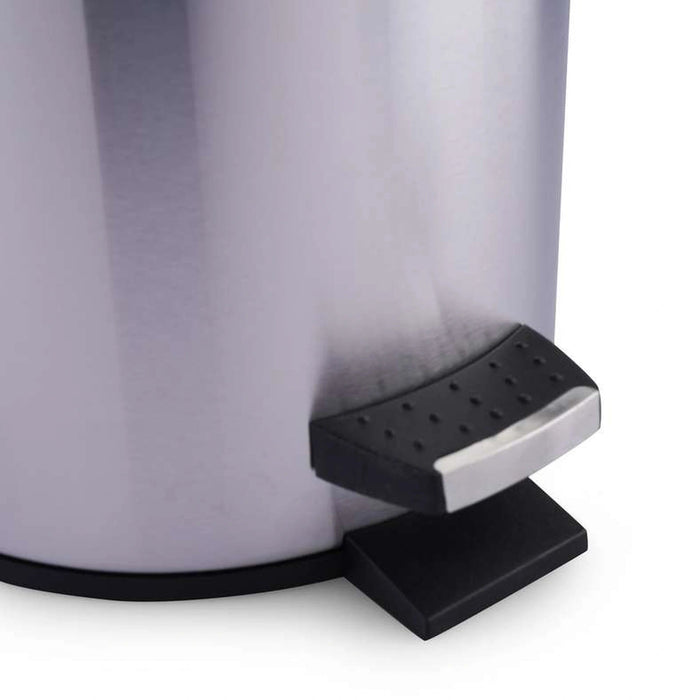 Simple Soft Close Step Bin 5L - Chrome Pan Home