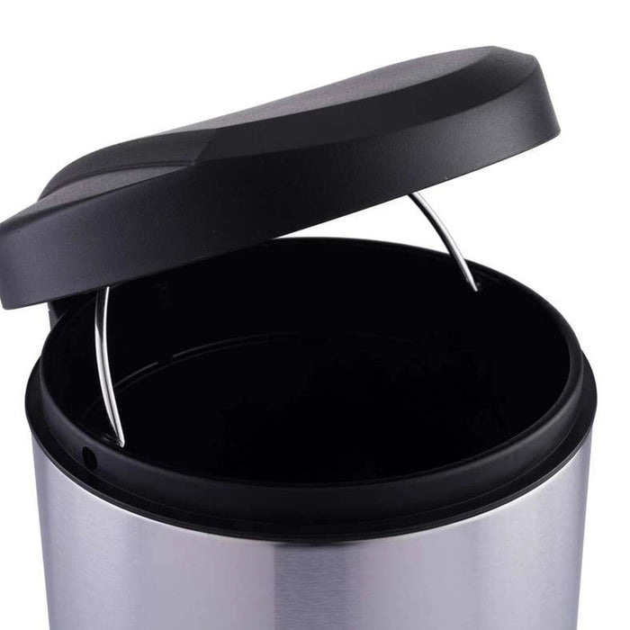 Simple Soft Close Step Bin 5L - Chrome Pan Home