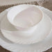 Simplicity 12-Piece Opal Dinner Set - White Pan Home