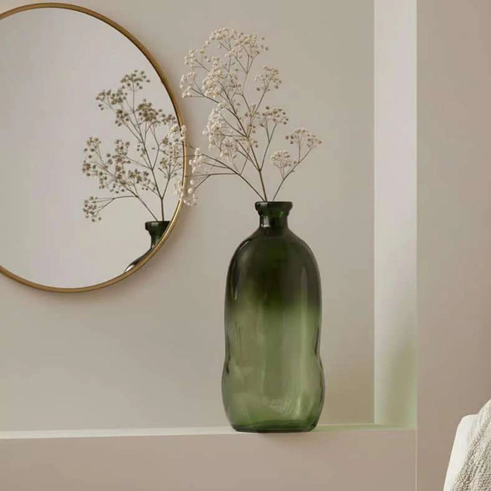 Simplicity Recycled Glass Vase 34X34X73Cm -Light Green