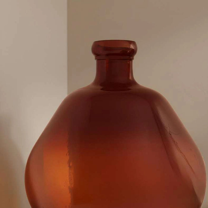 Simplicity Recycled Glass Vase 45X45X50Cm- Brown