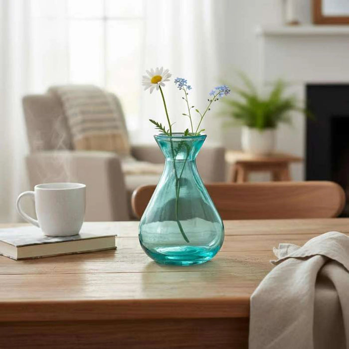 Simplicity Recycled Glass Vase 7.3X7.3X10.7Cm -Light Green