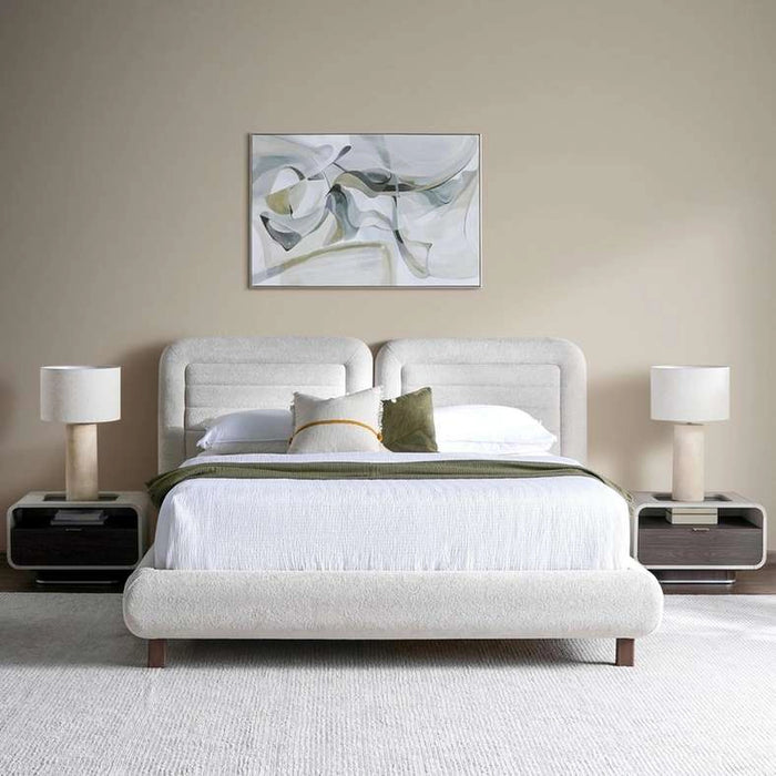 Sirana 5 Pc Bedroom Set 180X200 Cm - Beige & Walnut