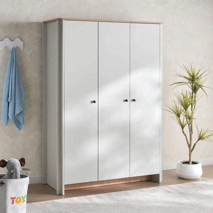 Sirius Kids 3 Door Wardrobe - Grey And Oak