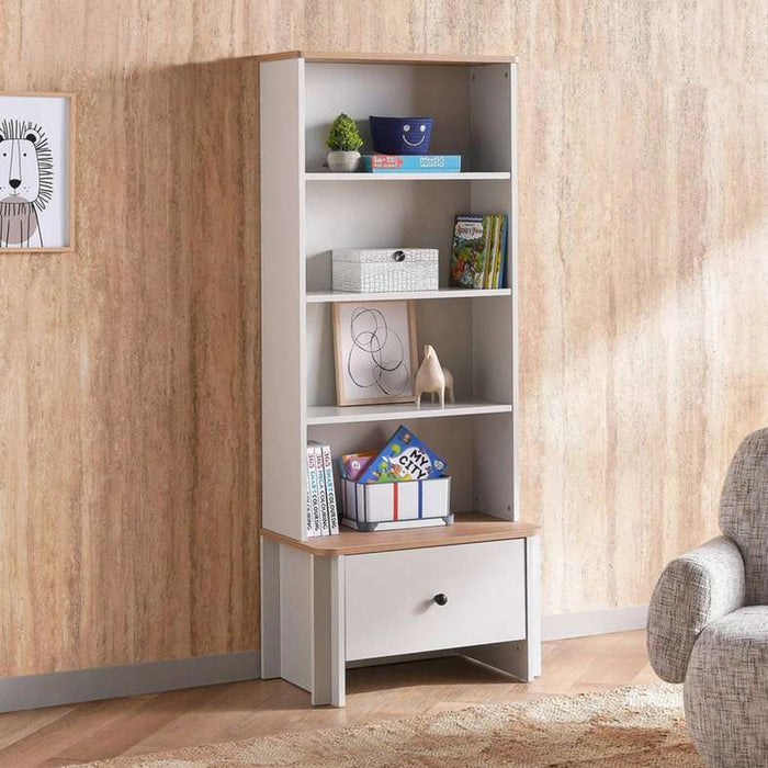 Sirius Kids Book Case - Grey And Oak