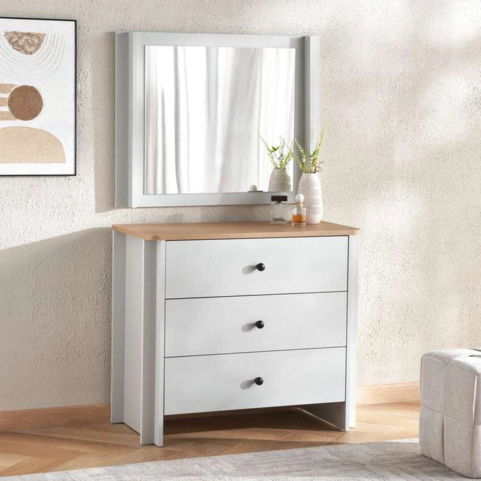 Sirius Kids Dresser With Mirror - Grey And Oak