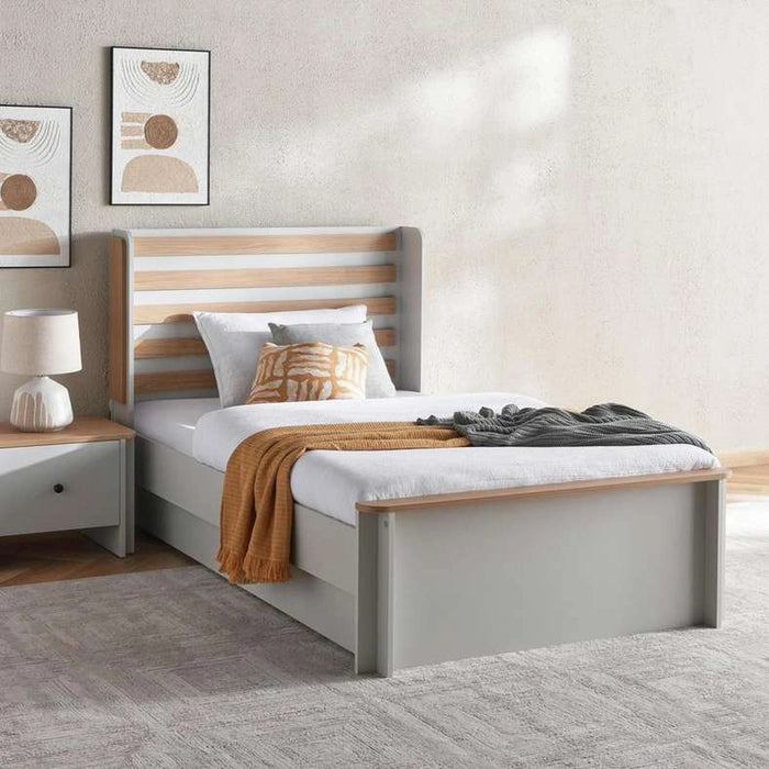 Sirius Kids Single Bed 120X200 - Grey And Oak
