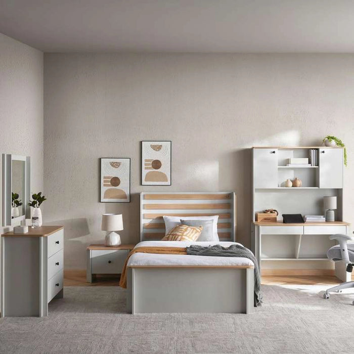 Sirius Kids Single Bed 120X200 - Grey And Oak
