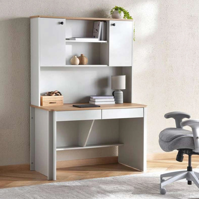 Sirius Kids Study Desk And Desk Unit - Grey And Oak