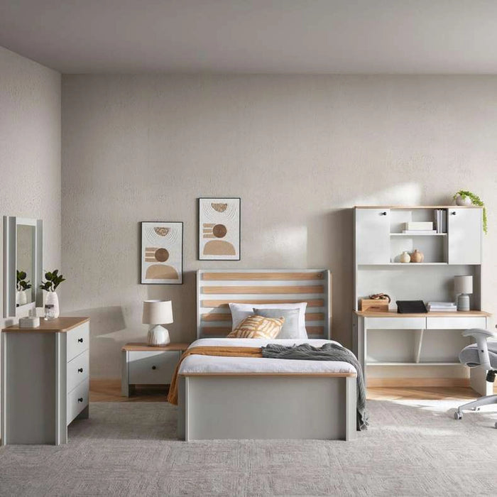 Sirius Kids Study Desk And Desk Unit - Grey And Oak