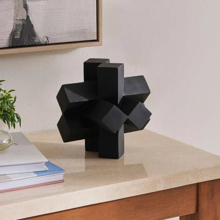 Sirius Polyresin Decor Orb 20X20X20Cm- Black