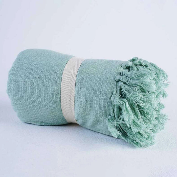 Skyla Knotted Fringed Throw Aquifer Pan Home