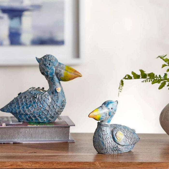 Skylark Polyresin Decor Seabird Sculpture 17X7.5X13Cm - Blue
