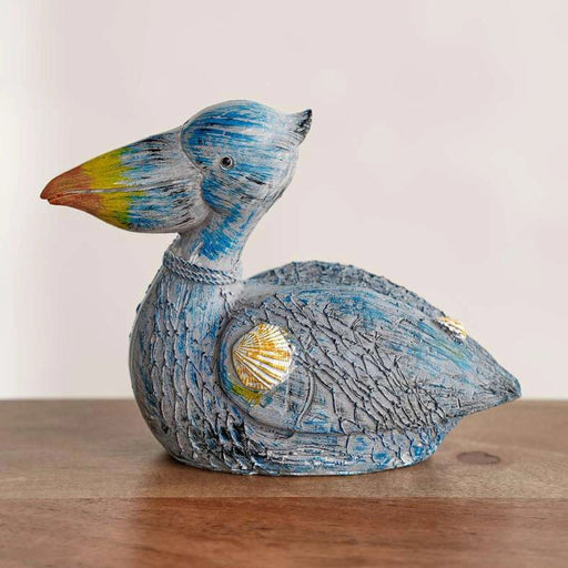 Skylark Polyresin Decor Seabird Sculpture 17X7.5X13Cm - Blue PAN HOME