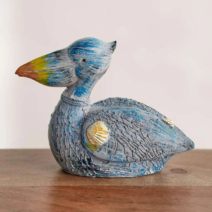 Skylark Polyresin Decor Seabird Sculpture 17X7.5X13Cm - Blue