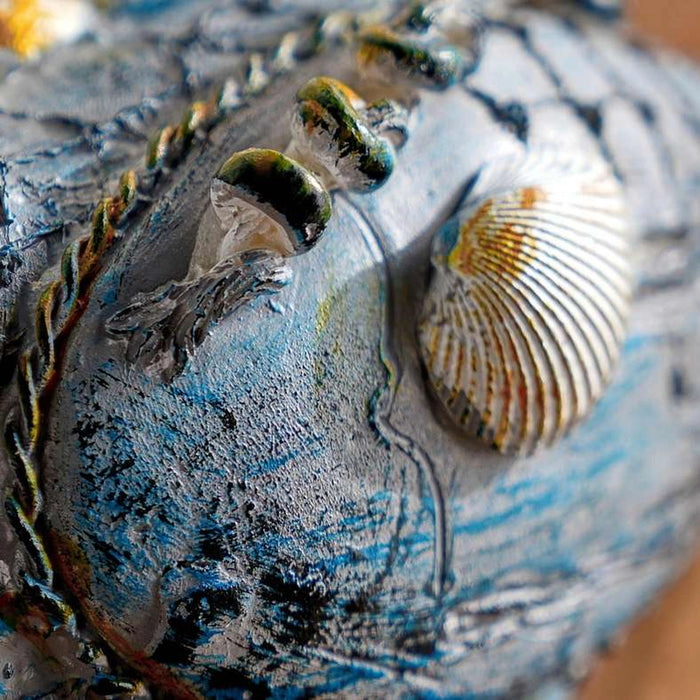 Skylark Polyresin Decor Seabird Sculpture 22X18X9Cm - Blue