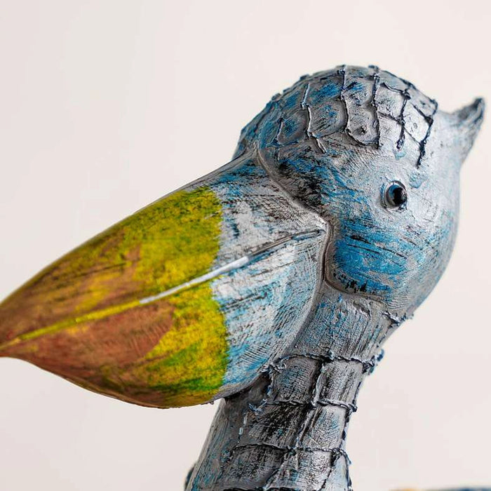 Skylark Polyresin Decor Seabird Sculpture 22X18X9Cm - Blue