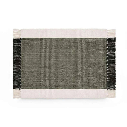 Skype Recycle Dhurrie With Fringe 60X90Cm - Olive PAN HOME