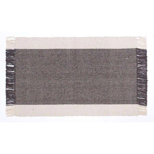 Skype Recycle Dhurrie With Fringe 90X150Cm - Choco PAN HOME