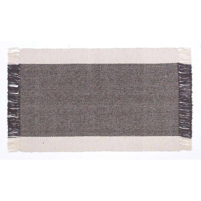 Skype Recycle Dhurrie With Fringe 90X150Cm - Choco
