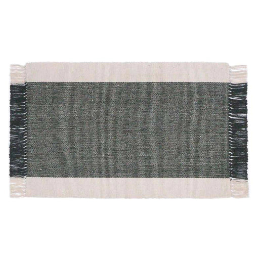 Skype Recycle Dhurrie With Fringe 90X150Cm - Olive PAN HOME