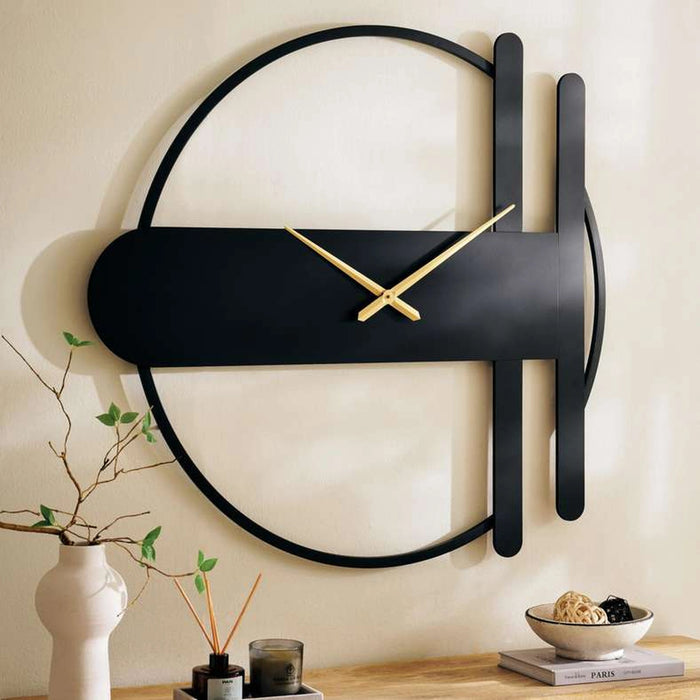 Smith Metal Wall Clock Dia105Cm- Black