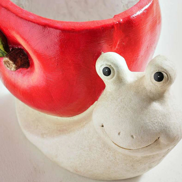 Snail Magnesia Planter 29X20X19Cm - Red