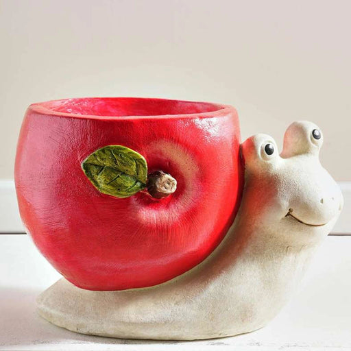Snail Magnesia Planter 29X20X19Cm - Red PAN HOME