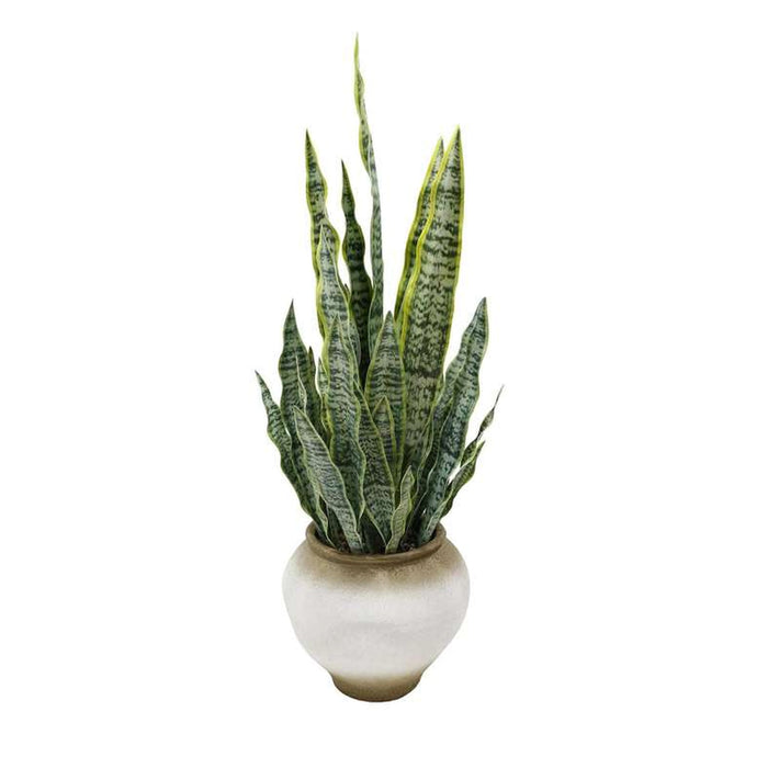 Snake Artificial Plant In Ceramic Pot H109Cm - Green