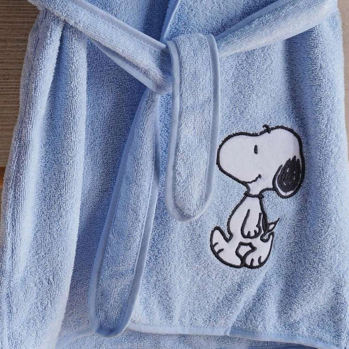 Snoopy Kids Bathrobe 2-8Years - Blue