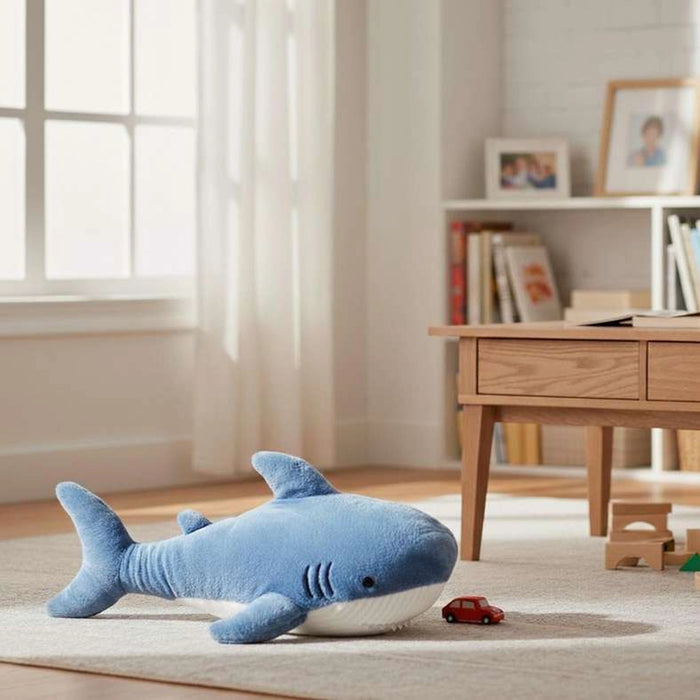 Snug Shark Cozy Plush Toy 55X26X20Cm - Blue