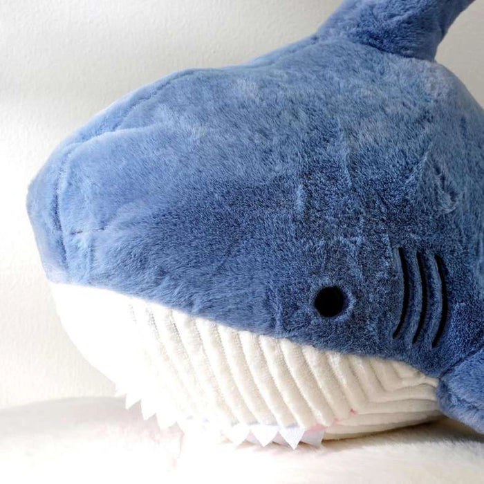 Snug Shark Cozy Plush Toy 55X26X20Cm - Blue