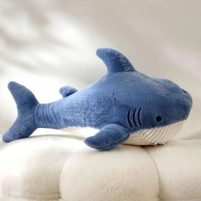 Snug Shark Cozy Plush Toy 55X26X20Cm - Blue