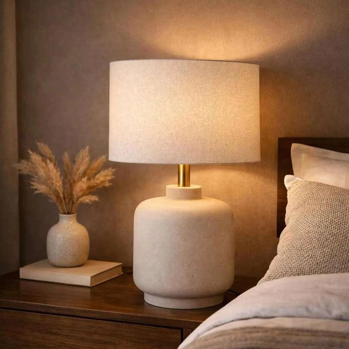 Solace E27 Table Lamp 38X38X68Cm - Beige