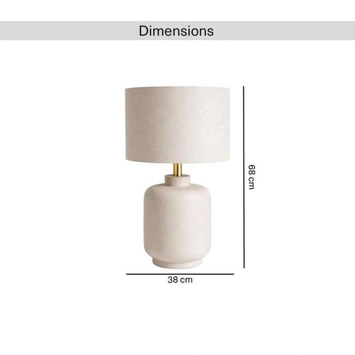 Solace E27 Table Lamp 38X38X68Cm - Beige