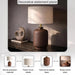 Solace E27 Table Lamp 38X38X68Cm - Brown PAN HOME