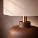 Solace E27 Table Lamp 38X38X68Cm - Brown PAN HOME