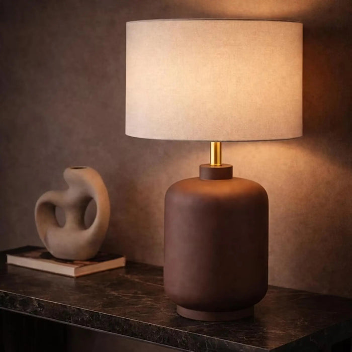 Solace E27 Table Lamp 38X38X68Cm - Brown PAN HOME