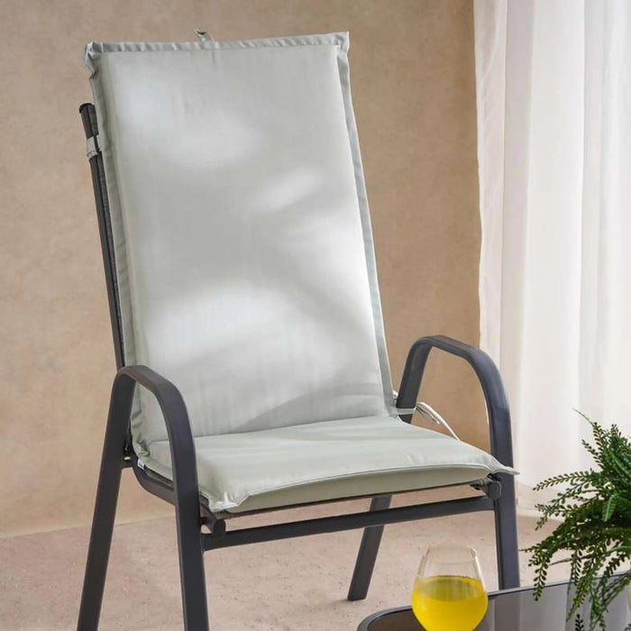 Solara Water Repellant Outdoor Sun Lounger Seat Pad 45X112X5Cm - Olive