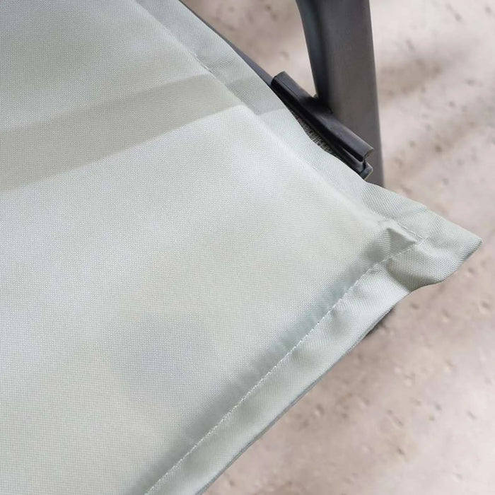 Solara Water Repellant Outdoor Sun Lounger Seat Pad 45X112X5Cm - Olive