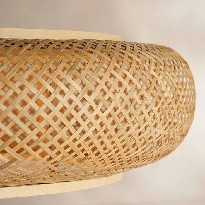 Solem E-27 Handmade Bamboo Pendant Lamp 60X17Cm - Natural