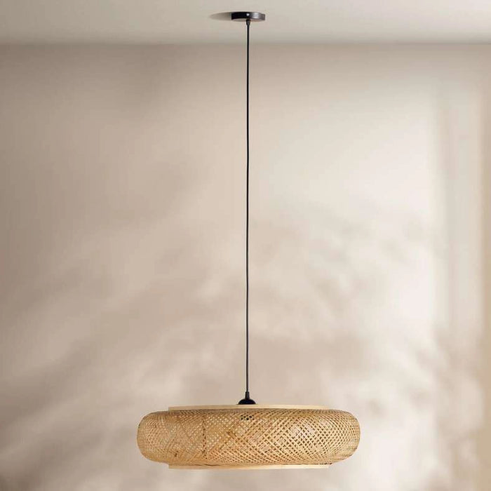 Solem E-27 Handmade Bamboo Pendant Lamp 60X17Cm - Natural